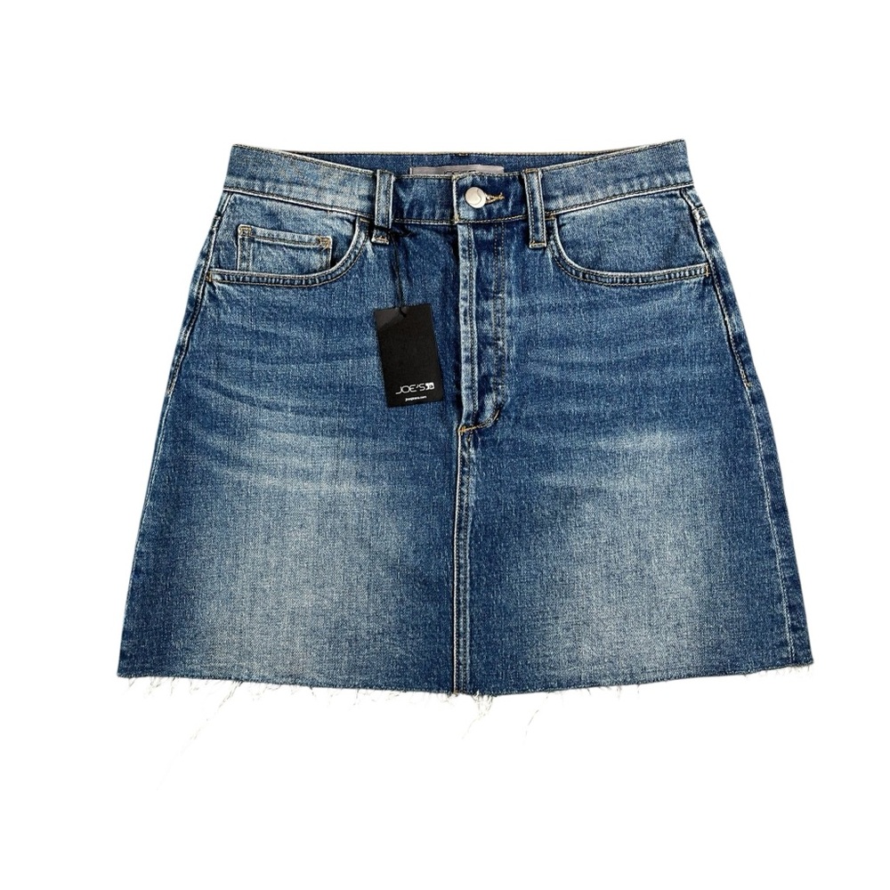 Joe's NWT Women's‎ Jaden Button Fly Denim Mini Skirt with Cut Hem Size 27
